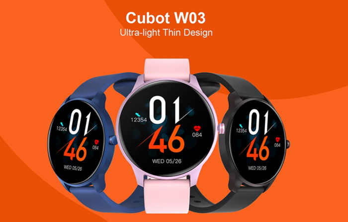 Cubot W03 स्मार्टवॉच - मिनिमलिस्ट, लाइट सर्कुलर स्मार्टवॉच