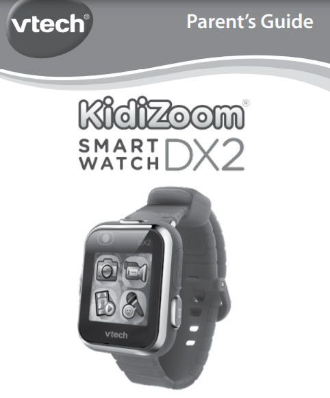 VTech KidiZoom DX2 स्मार्टवॉच यूजर मैनुअल