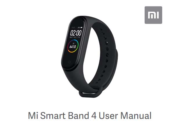 [पीडीएफ] Xiaomi Mi Band 4 यूजर मैनुअल ट्रबल शूटिंग टिप्स, ट्रिक्स