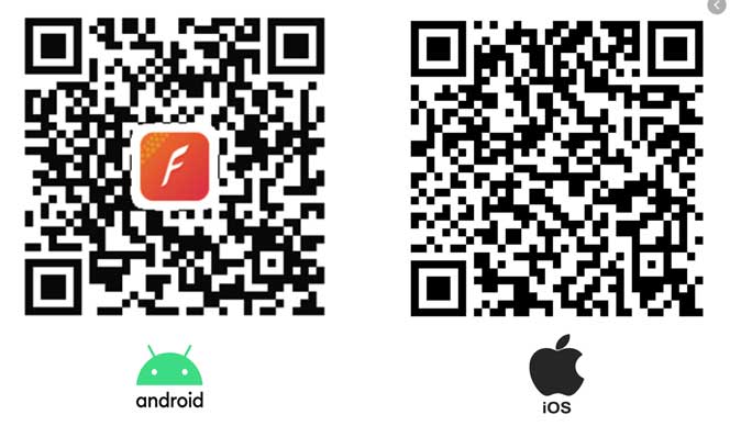 IOS और Android के लिए QR कोड, VerfyFit Pro ऐप