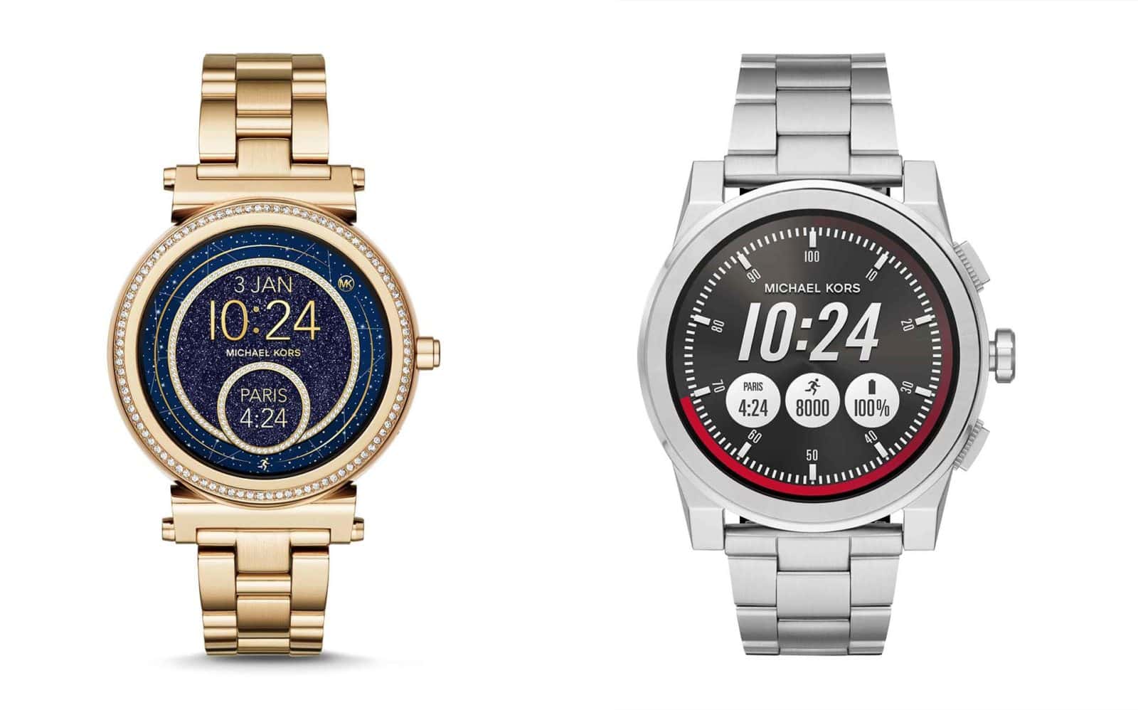 माइकल कोर्स एक्सेस सोफी और ग्रेसन - उत्तम दर्जे का Android Wear स्मार्टवॉच
